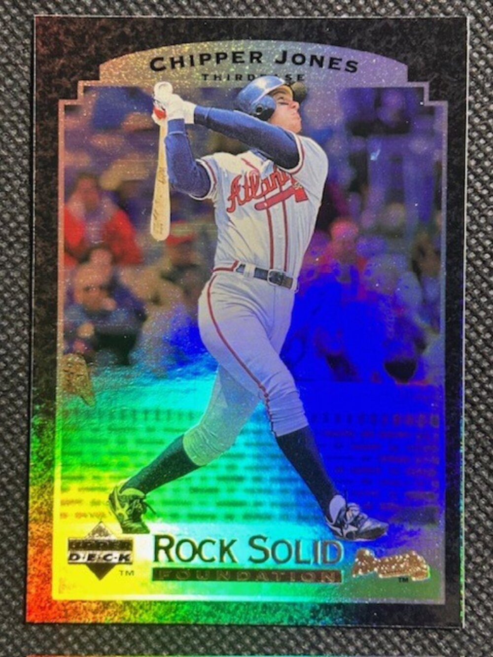 1996 Upper Deck 'Rock Solid Foundation' Atlanta Braves Chipper Jones #RS5